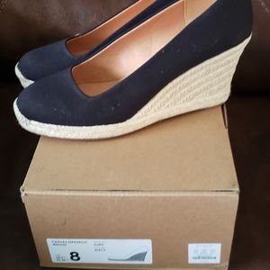 Canva espadrille wedges